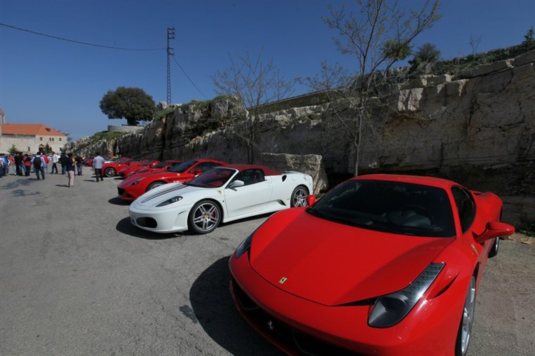 Ferrari Club Lebanon at Edde Sands